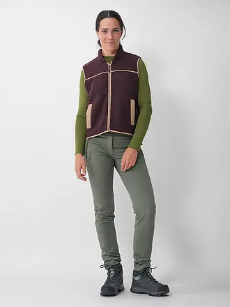 MERU | Damen Weste Herlev Teddyfleece | braun